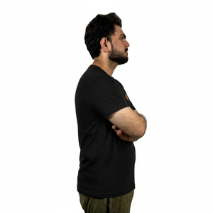Camiseta Deportiva para Hombre, Transpirable y Elástica, para Gimnasio y Deportes al Aire Libre, Diseño con Logotipo Frontal, Camiseta Deportiva sin Estampado - Product Image 3