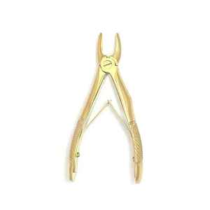 Juego de 7 Pinzas de Extracción Dental Manuales de Acero Inoxidable con Recubrimiento Dorado |   Extracción de Dientes de Leche Pedodóntica CE por Grip Surgical - Product Image 2