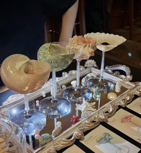 Gobelet en coquillage de qualité supérieure assorti d'un pied en verre poli pour une utilisation dans les restaurants, les bars et les tables, origine Vietnam - Product Image 2