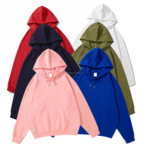 Wholesale Pullover Heavyweight 100 Cotton Thick Hoodie Men Custom Logo 500 Gsm <b>Bulk</b> Blank French <b>Terry</b> Oversized Hoodies - Product Image 1