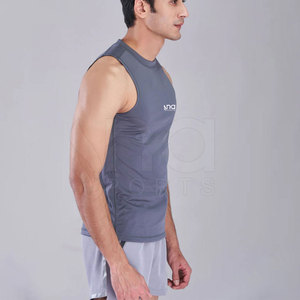 Performance Men Tank <b>Top</b> Breathable <b>Mesh</b> Sleeveless Shirt Moisture Wicking Quick Dry Gym Training Athletic Vest Wear - Product Image 4