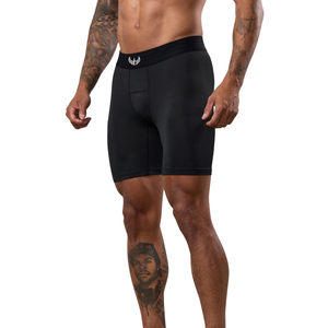 <b>Mens</b> Black <b>Compression</b> Training <b>Shorts</b> Stretch Fit Gymwear Running Workout Sportswear Moisture Wicking Activewear <b>Shorts</b> - Product Image 2