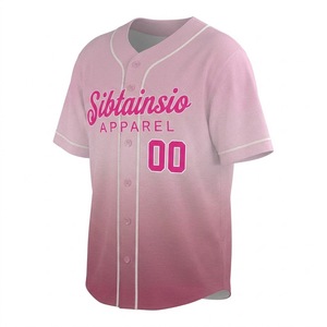 Chemise de baseball unisexe à boutons, imprimée numériquement, avec lettres et numéros cousus, maillot de baseball personnalisé, uniforme - Product Image 4