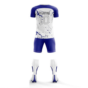 ชุดฟุตบอลทีมฟุตบอลแบบกำหนดเอง ระบายอากาศได้ดี แห้งเร็ว พิมพ์ลายแบบ Sublimation เต็มตัว ยืดหยุ่นสูง ชุดกีฬาสำหรับผู้ใหญ่ เสื้อเจอร์ซีย์และกางเกงขาสั้น - Product Image 3