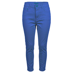 Vaqueros casuales de mujer de tiro medio, de cinco bolsillos, de pierna recta, teñidos, lavables, transpirables, de longitud completa, 7.08 oz, para primavera y verano - Product Image 1