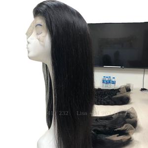 Peluca de encaje Frontal de densidad 200 con cutícula prearrancada de encaje transparente, cabello suave de lujo alineado para tinte de todos los colores - Product Image 1