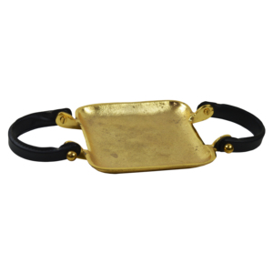 Gold Painted Serving Platters With Handle Dessert Dishes <b>Dinner</b> <b>Tray</b> Square Plate Fresh Metal For Restaurant Serving <b>Trays</b> - Product Image 1