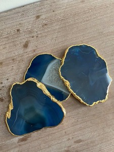 Ensemble de sous-verres en résine époxy personnalisés avec base en liège, résistants à la chaleur, pour café, thé et boissons, vente en gros OEM - Product Image 3
