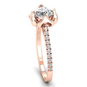 Anillo de Compromiso REYES con Moissanita de Corte Redondo de 1.16 Quilates, Plata de Ley 925 Certificada GRA, Precios de Mayoreo, Joyería Fina - Product Image 5