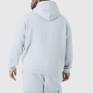 Sweat-shirts et sweats à capuche en coton pour hommes, avec logo personnalisé brodé, ensemble OEM, pantalons de survêtement unisexes à capuche, sweat-shirt uni, motif uni - Product Image 3