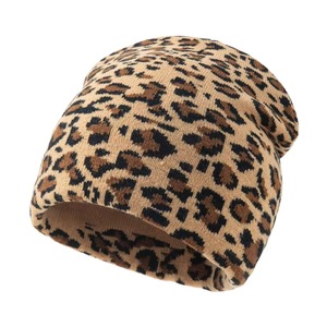 Bonnet d'hiver jacquard tricoté sur mesure pour femme, 100 % coton, imprimé numérique rayé, OEM ODM pour la chaleur, vente en gros - Product Image 1