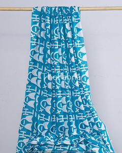 ผ้าทอมือ120gsm ออร์แกนิกเนื้อนุ่มพิมพ์ลายได้ตามต้องการสำหรับเสื้อที่คลุมผ้าม่านมาใหม่ - Product Image 5