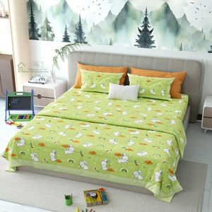 Parure de lit en coton imprimée style princesse pour enfants, couette toutes saisons et couvre-lit pour la vente en gros - Product Image 4