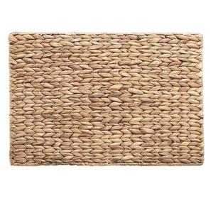 Manteles Individuales Rectangulares de Bambú Hechos a Mano con Jacinto de Agua, Estilo Bohemio, Diseño Tejido en Color Natural - Product Image 6