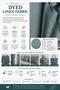 Tela de Lino Tenida Premium de 350 GSM, Textil Natural de Gran Gramaje para Tapicería, Confección, Decoración y Suministro al por Mayor - Product Image 6