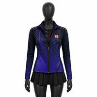 Ensemble de veste de danse personnalisée pour femmes avec strass, crop top et jupe-culotte, tenue de performance pour équipe de cheerleading, fabricant OEM