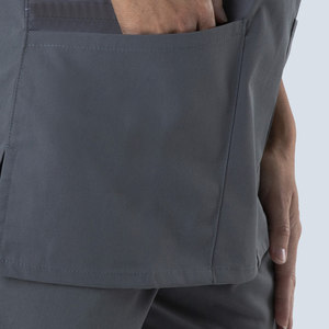 Ensemble de blouses médicales unisexes à col en V, uniforme de soins de santé, tenue de travail d'hôpital, coton tissé, nouvelle arrivée pour hommes - Product Image 6