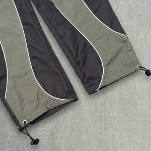Pantalones Deportivos para Hombre, Color Negro Oliva, con Bloques de Color, Cintura Elástica con Cordón, Secado Rápido, Estilo Casual Otoñal, Tela Ligera - Product Image 3