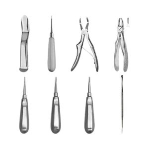 Juego de 8 Instrumentos Dentales Veterinarios Básicos de Acero Inoxidable para Extracción de Dientes, Herramientas para Cirugía Oral - Product Image 2