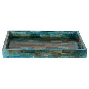Bandeja de Madera de Alta Calidad, Diseño Clásico, Hecha a Mano, con Incrustaciones de Hueso Natural, MDF, Inspirada en la India, para Servir en el Hogar, Restaurantes y Hoteles - Product Image 1