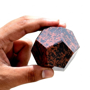 Crystal Dodecahedron Mahogany Obsidian Stone Dodecahedron Gemstone Healing Natural Stone Crystal Crafts Wholesaler - Product Image 4
