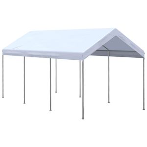Tenda Garage Portatile 3x6m con Altezza Regolabile, Copertura Anti-UV, Riparo per Auto e Camion, Ideale per Parcheggio e Stoccaggio - Product Image 1