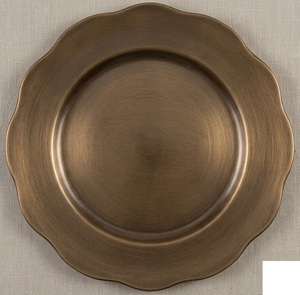 Contemporary Metal Charger <b>Plate</b> Crafted For Stylish Restaurant Dining Wedding Reception And Event <b>Decoration</b> - Product Image 6