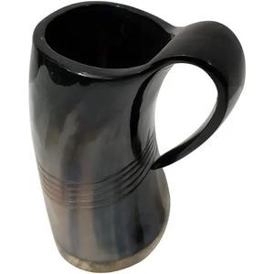 Mug en corne de buffle naturelle de luxe au design unique, de qualité supérieure, idéal pour les fêtes, le Wicca, le paganisme, le café, la bière, passe au lave-vaisselle - Product Image 6