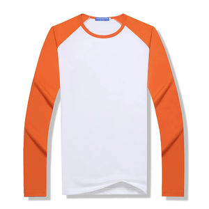Long Sleeved Elastic <b>T</b> <b>Shirt</b> Printed Logo Custom Design Picture <b>Raglan</b> Sleeves Men's Women's Children Family Gatherings Gym Top - Product Image 5