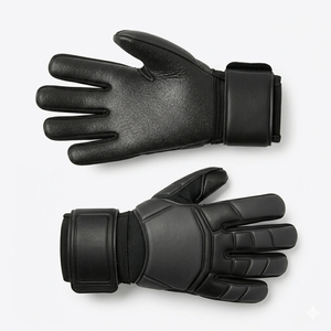 Football Goalkeeper Gloves Full Finger Silicone Palm <b>Hook</b> And Loop Closure Unisex Breathable Non Slip Design - Product Image 4