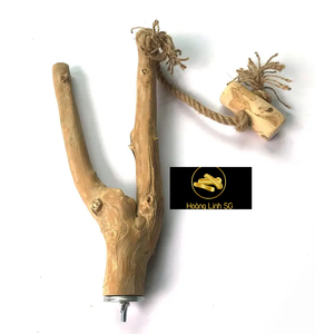 นกเกาะไม้เป็นมิตรกับสิ่งแวดล้อมนกกาแฟไม้กรงนกสองชั้นกิ่งไม้เดี่ยวจากเวียดนาม Hoang Linh SG Kimmy + 84938616690 - Product Image 1