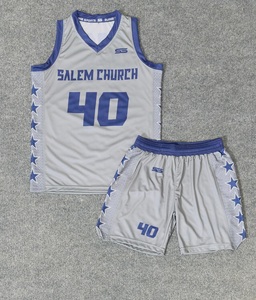 Uniformes de basketball respirants de haute qualité pour jeunes, personnalisables avec faible MOQ - Product Image 1