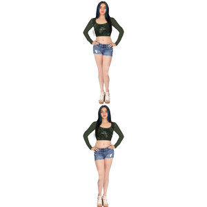 Camisetas Cortas de Moda para Mujer, de Manga Larga, para Uso en Exteriores, Fabricadas por el Mejor Fabricante - Product Image 5
