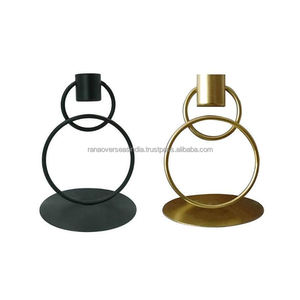 Bougeoir en fer le plus vendu avec anneau idéal pour la décoration de mariage et de fête à un prix raisonnable auprès d'un fournisseur de confiance - Product Image 3