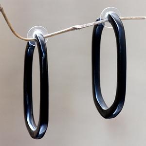 Artisan Buffalo Horn <b>Earrings</b> Handmade Natural Lightweight Boho Statement Jewelry for Women Fashion Lovers - Product Image 4