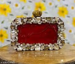 Stylish Resin Clutch Handcrafted Designer Resin Clutch <b>Bag</b> Woman Unique Stylish Fashionable Purse Clutches BY MULTI CRAFT - Product Image 4