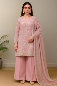 ชุดเดรสผ้าไหมสำเร็จรูปประดับด้วยลูกปัดสวยงามและงานฝีมือ  เหมาะสำหรับงานแต่งงานและวันอีด  ดีไซน์ใหม่ประจำปี 2026 - Product Image 6