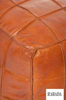 Pouf Ottoman Pied Tabouret Ottoman Repose-pieds En Cuir À La Main Marocain Repose-pieds Carré Sol Poufs pour Salon Chambre Décor