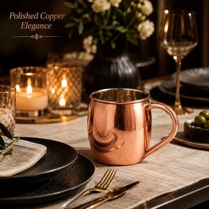 Pure <b>Copper</b> <b>Mug</b> for Water Juice Cold Drinks Handmade Hammered <b>Copper</b> Drinking Cup Reusable Beverage <b>Mug</b> for Home Kitchen - Product Image 5