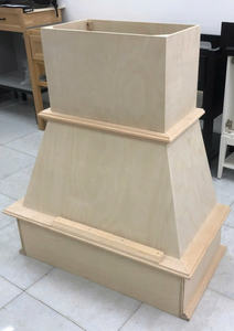 Hotte de cuisine en bois en forme de T à fixation au plafond, solution de ventilation contemporaine pour hôtels, usine OEM - Product Image 5