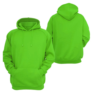 เสื้อสเวตเชิ้ตมีฮู้ดผู้ชาย สีพื้น แขนเสื้อแบบแร็กแลน ผ้าฟลีซ ผ้าฝ้าย สวมใส่สบายๆ ในฤดูใบไม้ร่วง ทรงปกติ มีกระเป๋า - Product Image 2