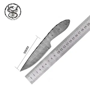 El dövme bıçak boşlukları el yapımı şam çelik boş bıçakları perakendeciler