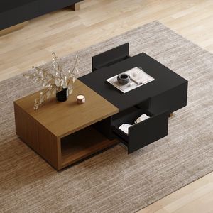 Table basse en bois avec rangement, style moderne minimaliste, fournisseur de meubles pour salon en Indonésie - Product Image 2