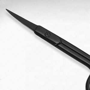 Ciseaux à cuticules noirs affûtés en acier inoxydable, lame droite, ergonomiques, outil de manucure et de soin des ongles, professionnel, pour salon, vente en gros - Product Image 3