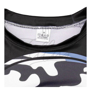 Chemises de compression unisexes respirantes de haute qualité, couleur personnalisée, légères, en Spandex/Nylon - Product Image 2