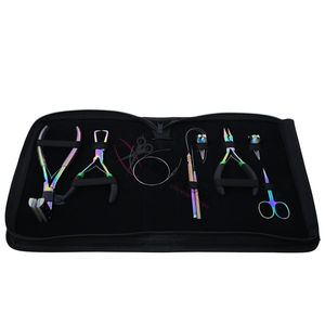 Kit Completo de Herramientas para Extensiones de Cabello Multicolor con Alicates de Microperlas, Aplicador de Cinta Adhesiva, Gancho de Enhebrado y Estuche Organizador - Product Image 1