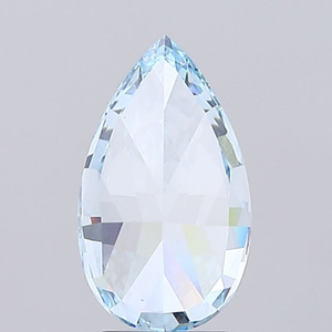 Diamant synthétique de laboratoire bleu vif fantaisie, 3,14 carats, taille poire, clarté VS2, excellente taille, certifié IGI, diamant synthétique non monté - Product Image 6