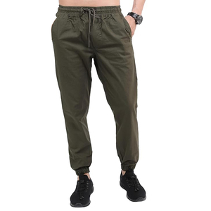 Pantalones Jogger con Bolsillo Canguro para Hombre, Pantalones Deportivos Casuales, Corte Ajustado, Puños Elásticos, Bolsillo Frontal - Product Image 1
