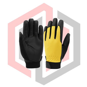 Black Yellow Polyester Mechanical Safety <b>Gloves</b> <b>Finger</b> Protection Anti-cut Anti-Heat Silicone-free Breathable <b>Gloves</b> - Product Image 1