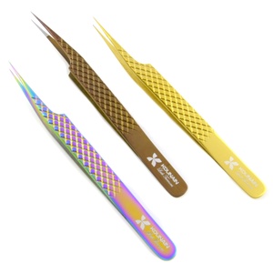 KOUNAIN-Pince à épiler droite de qualité professionnelle de 12, 13, 14cm, pour la beauté des cils - Product Image 1